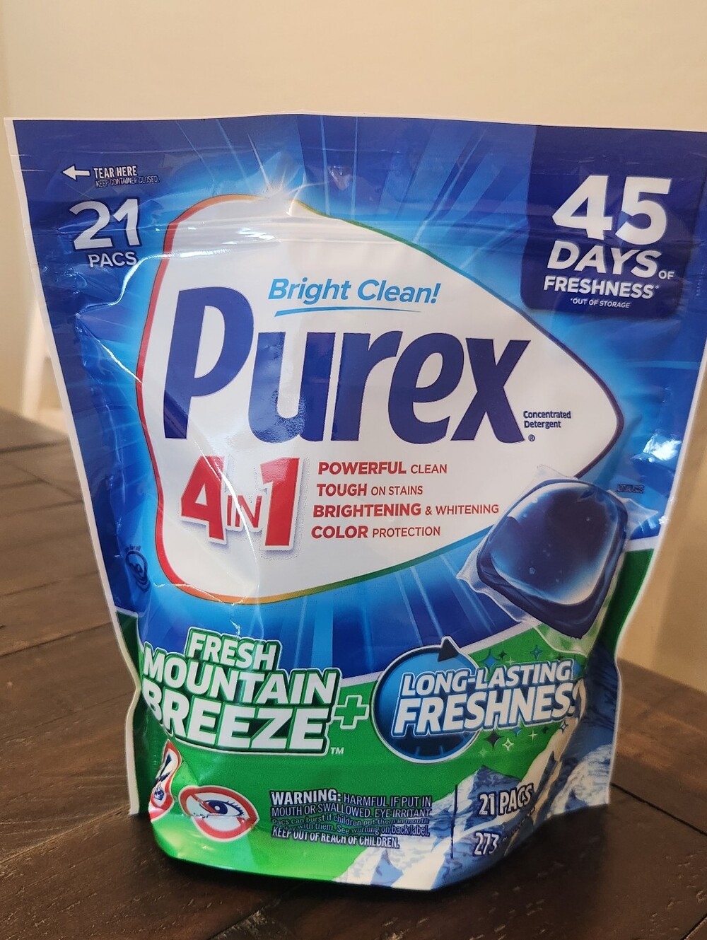4-in-1 Fresh Mountain Breeze Laundry Detergent Pacs - Blue